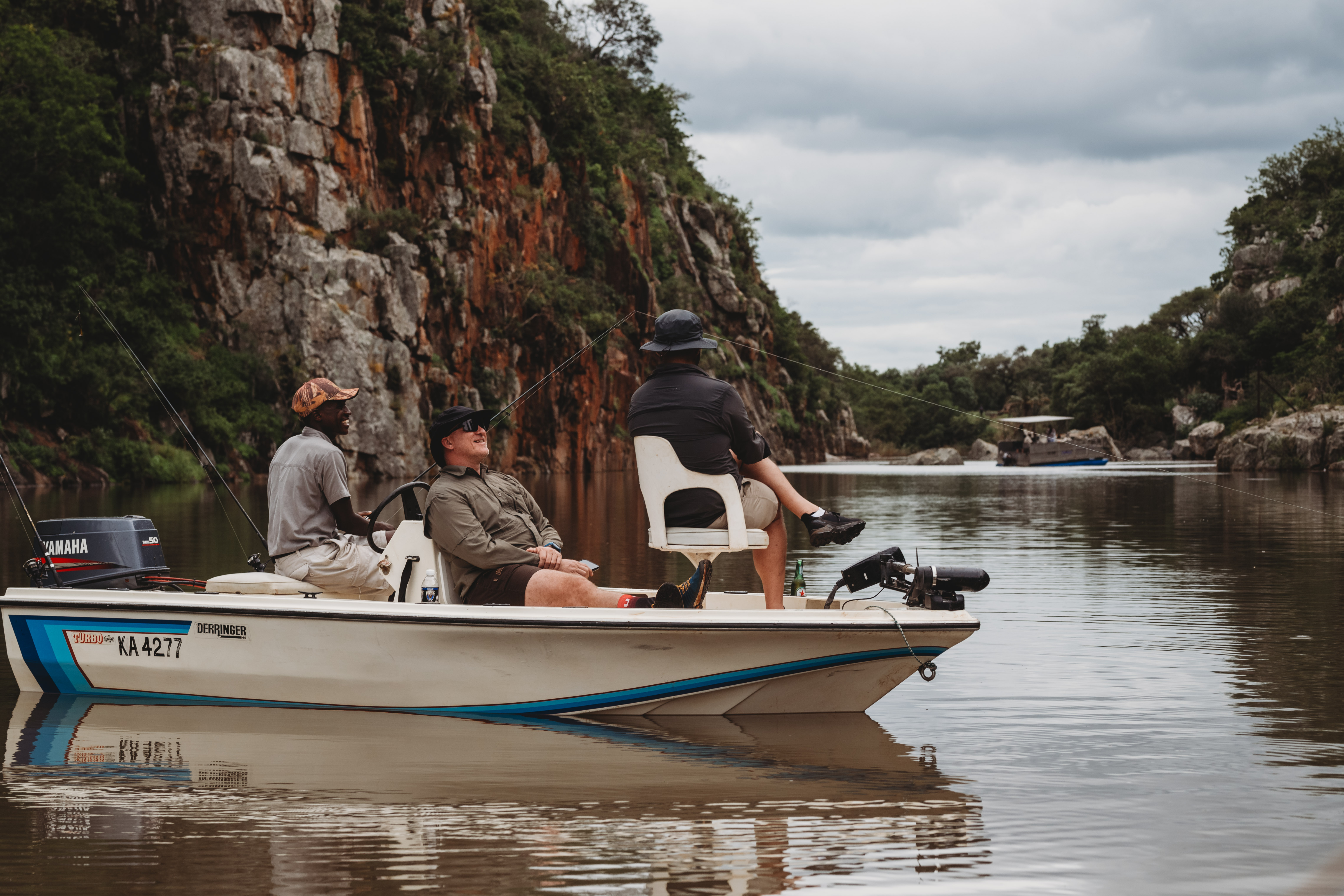 Fishing on Lake Mutirikwi near Romelda