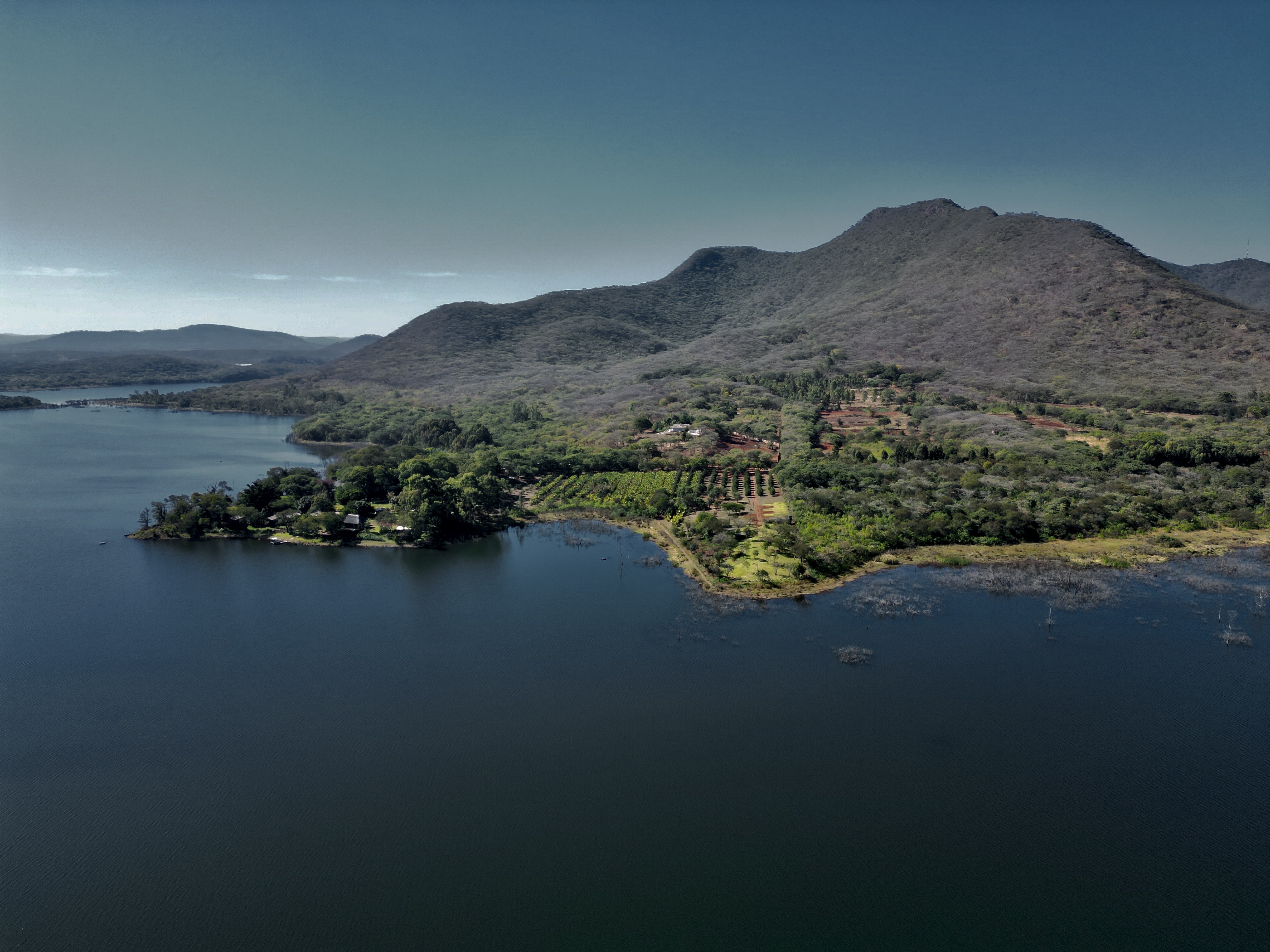 Wide view of Lake Mutirikwi from Romelda
