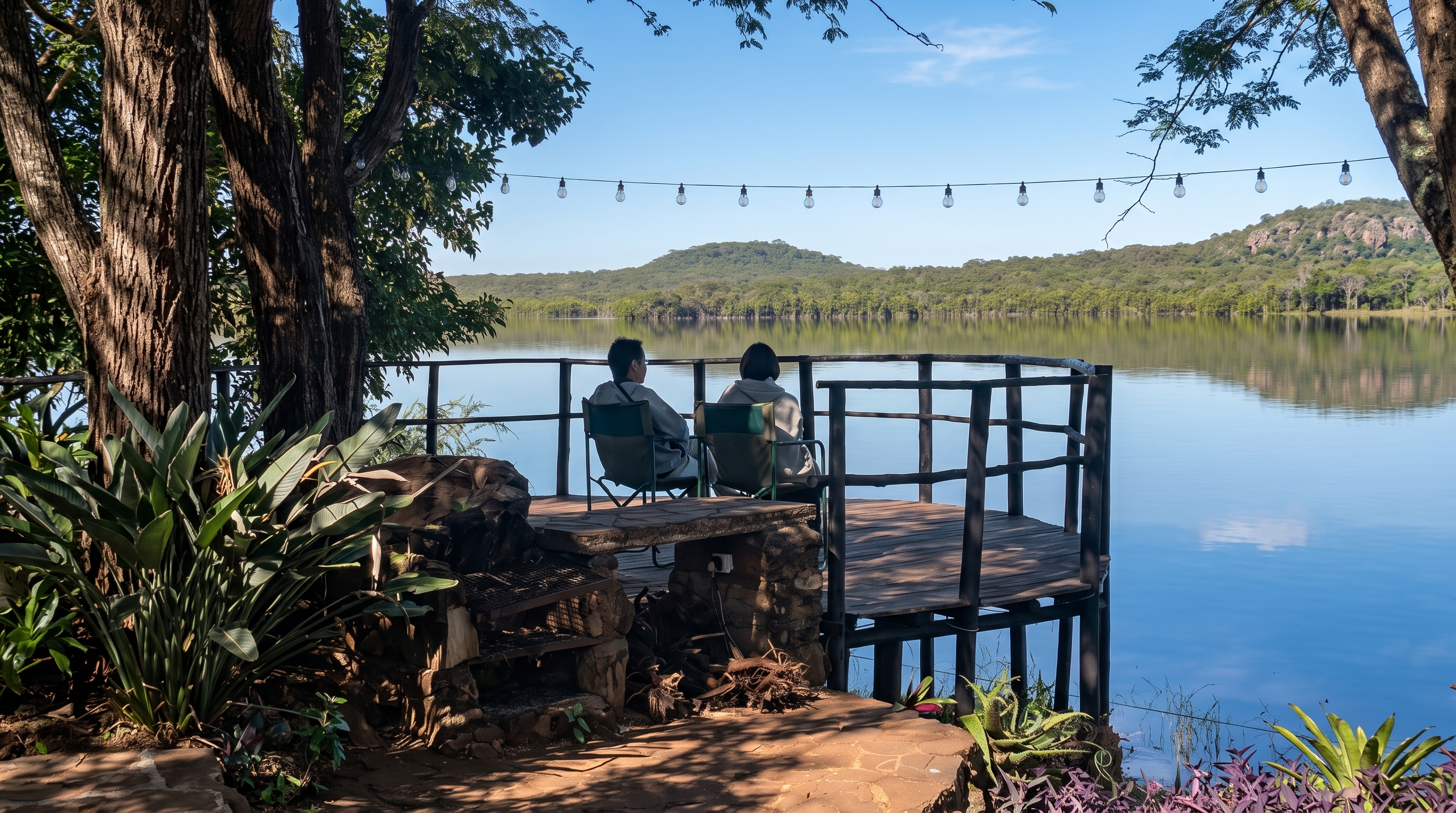 Moon deck overlooking Lake Mutirikwi